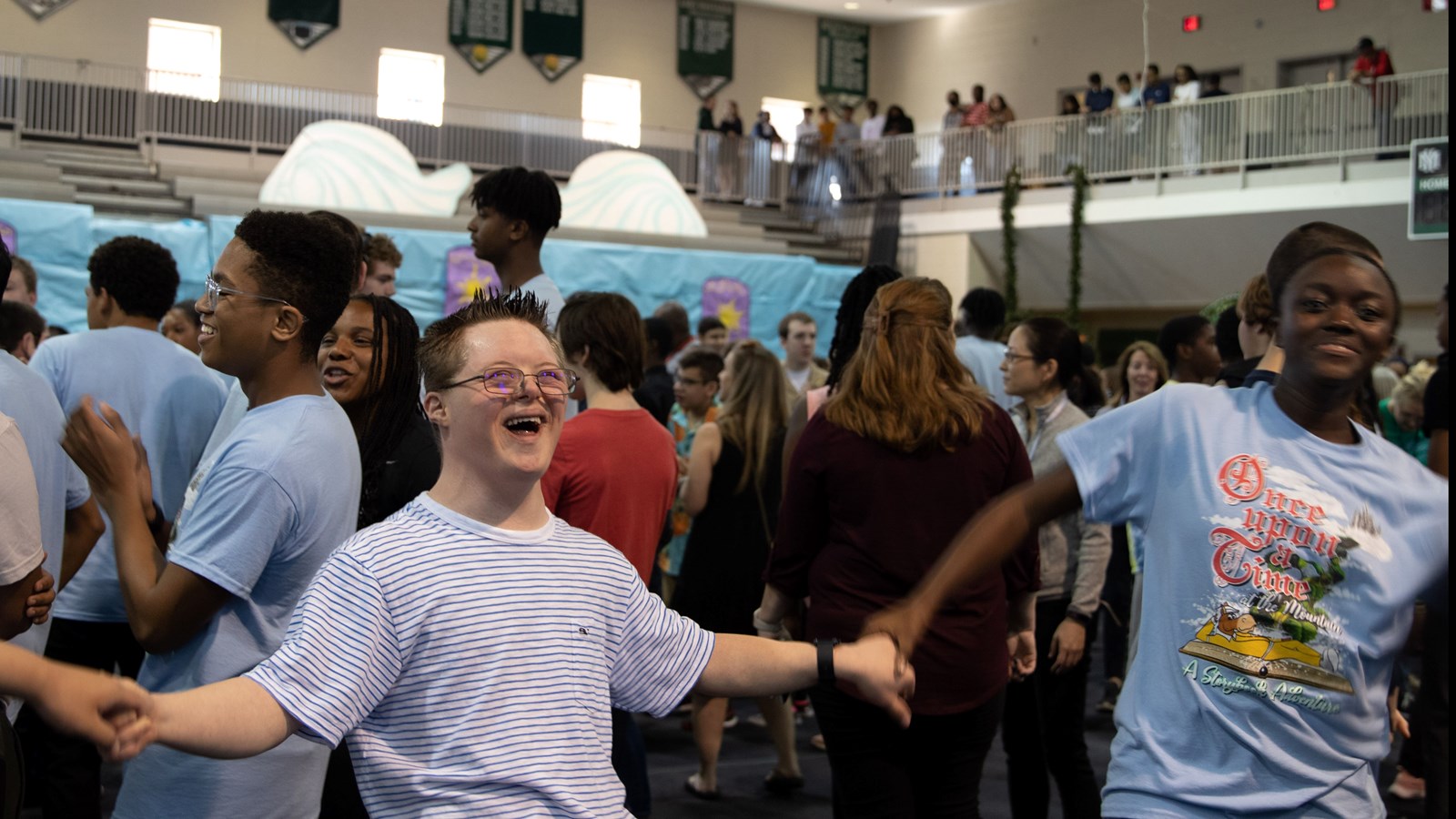 Kennesaw Mountain High School hosts dance of the year for more than 400 students with special needs from across Cobb County.